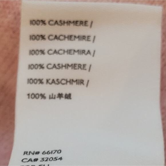 Pilcro Anthro Pink 100% Cashmere Pink Open Front Long-Line Mafalda Cardigan Sz S - Picture 9 of 9